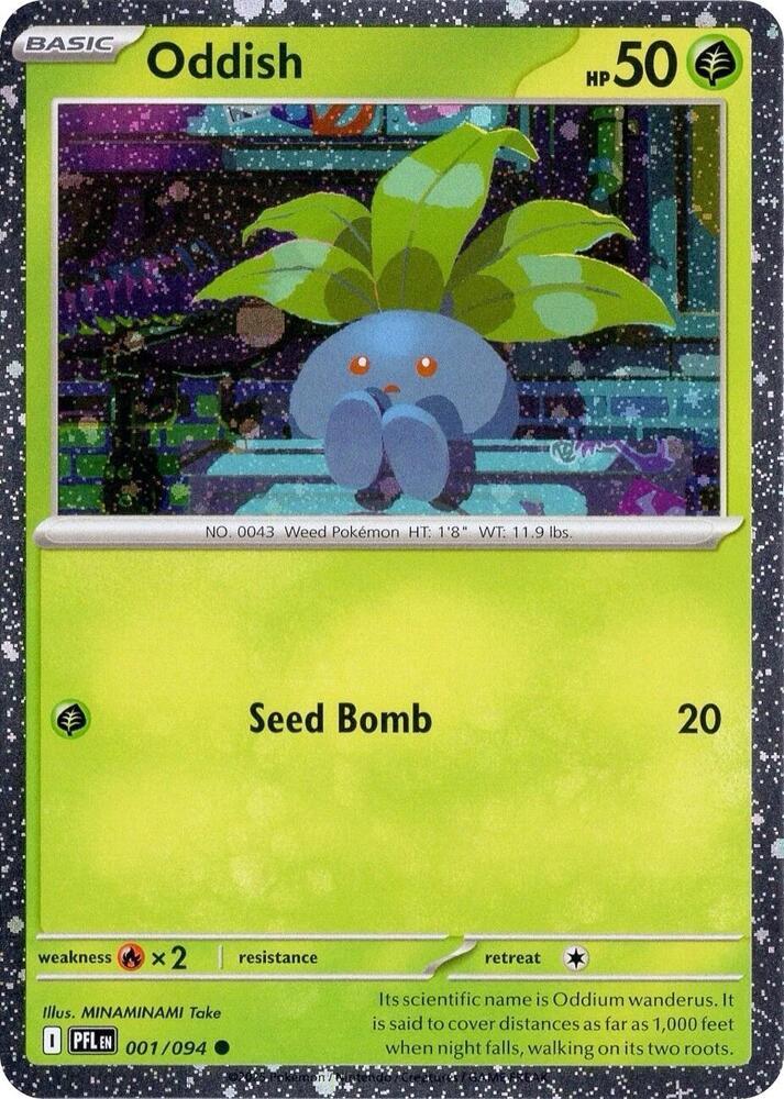 Phantasmal Flames Oddish [Cosmos-Holo] Pokémon card